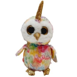 🍒4 for $20🍒 TY Beanie Baby Boos Enchanted the Unicorn Owl Plush Soft Kids Toy